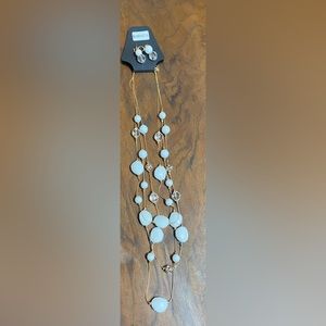 NOIR NECKLACE AND EARRING SET